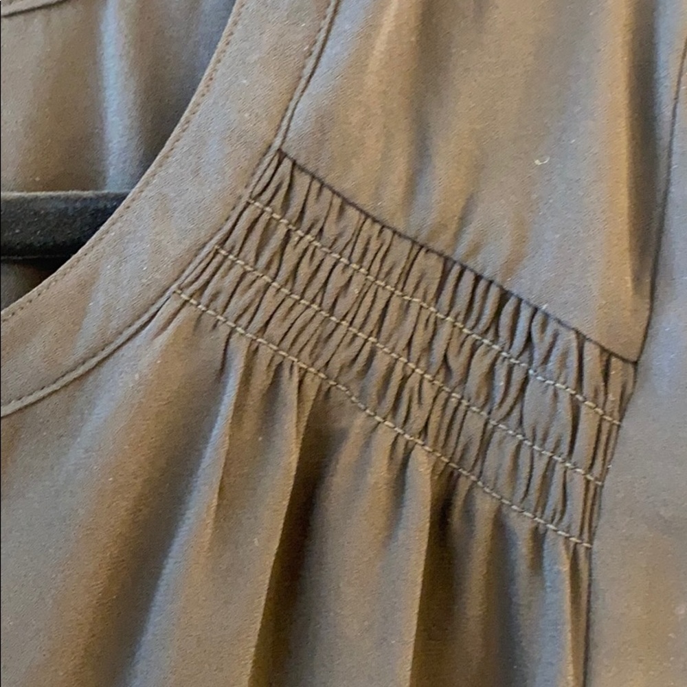 Black DR2 Dress with Ruching and Tie Waist Sz L - Picture 4 of 7